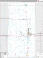 Danville Metro Area Wall Map