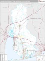 Daphne-Fairhope-Foley Metro Area Wall Map