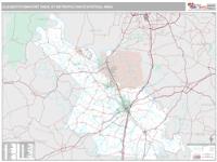 Elizabethtown-Fort Knox Metro Area Wall Map