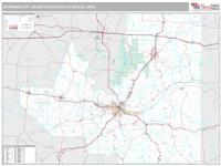 Jefferson City Metro Area Wall Map