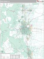 Front Range Metro Area Wall Map