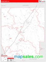 Butler County, AL Wall Map Zip Code