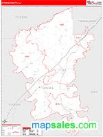 Greene County, AL Wall Map Zip Code