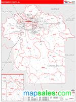 Montgomery County, AL Wall Map Zip Code