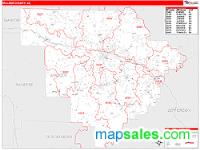 Walker County, AL Wall Map Zip Code