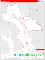 Haines County, AK Wall Map Zip Code