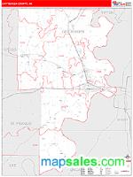 Crittenden County, AR Wall Map Zip Code