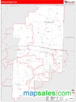 Franklin County, AR Wall Map Zip Code