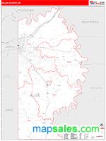 Miller County, AR Wall Map Zip Code