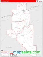 Monroe County, AR Wall Map Zip Code