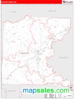 Ouachita County, AR Wall Map