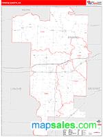 Prairie County, AR Wall Map Zip Code