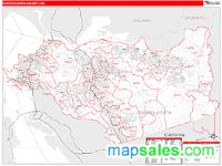 Contra Costa County, CA Wall Map Zip Code