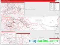 Riverside County, CA Wall Map Zip Code