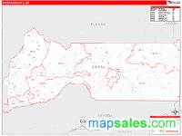 Sierra County, CA Wall Map Zip Code