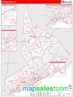 Fairfield County, CT Wall Map