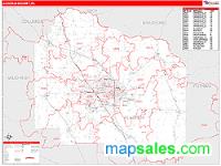 Alachua County, FL Wall Map Zip Code