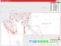 Charlotte County, FL Wall Map Zip Code