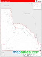 Lafayette County, FL Wall Map Zip Code