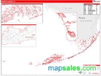 Monroe County, FL Wall Map