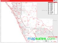 Sarasota County, FL Wall Map Zip Code