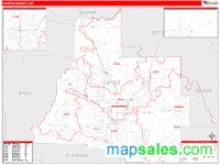 Coffee County, GA Wall Map Zip Code