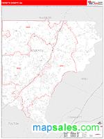 Forsyth County, GA Wall Map Zip Code