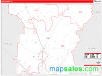 Lee County, GA Wall Map