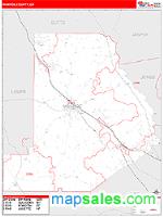 Monroe County, GA Wall Map