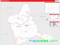 Warren County, GA Wall Map Zip Code