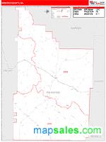 Webster County, GA Wall Map Zip Code