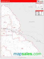 Shoshone County, ID Wall Map