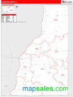 Henderson County, IL Wall Map Zip Code