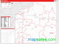 Henry County, IL Wall Map Zip Code