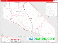 Massac County, IL Wall Map Zip Code