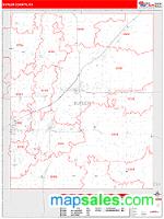 Butler County, KS Wall Map Zip Code