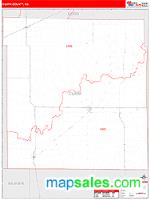 Clark County, KS Wall Map Zip Code