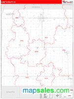 Labette County, KS Wall Map Zip Code