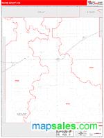 Meade County, KS Wall Map Zip Code