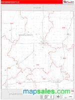 Montgomery County, KS Wall Map Zip Code