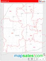 Osage County, KS Wall Map