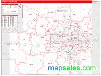 Sedgwick County, KS Wall Map Zip Code