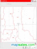 Smith County, KS Wall Map Zip Code