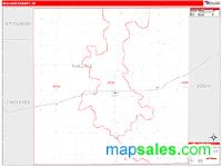 Wallace County, KS Wall Map Zip Code