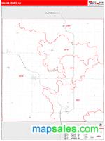 Wilson County, KS Wall Map Zip Code