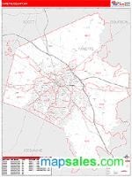 Fayette County, KY Wall Map Zip Code