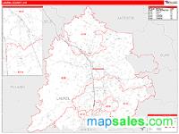 Laurel County, KY Wall Map Zip Code