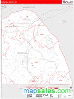 Marshall County, KY Wall Map Zip Code