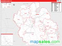 Muhlenberg County, KY Wall Map