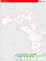 Perry County, KY Wall Map Zip Code